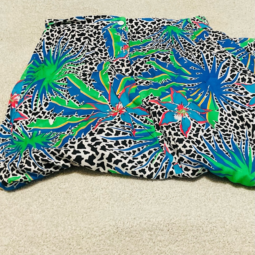 Worthington Blue and Green Tropical Skirt - Picture 3 of 4